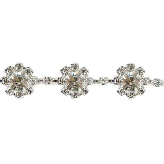 Sparkling Crystal Rhinestone Trim  (Sold by the Yard)