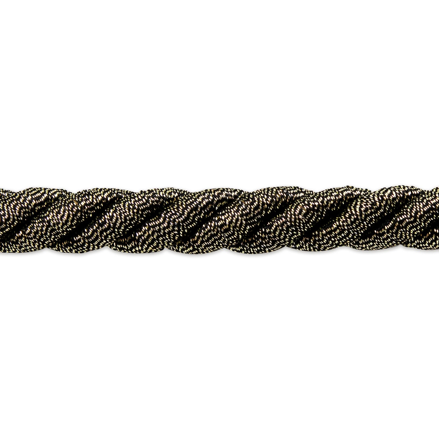 Holly 3/8" Metallic Twisted Cord Trim (Sold by the Yard)