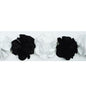 Satin Look Flower Fabric Trim  (Sold by the Yard)