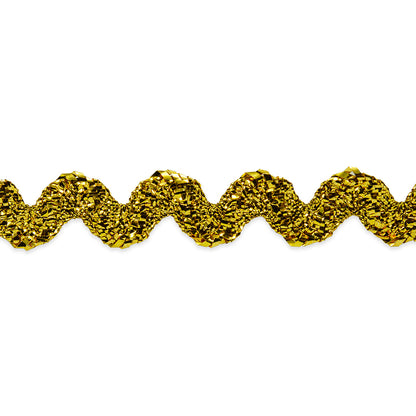 3/8" Metallic Medium Ric Rac Trim (Sold by the Yard)