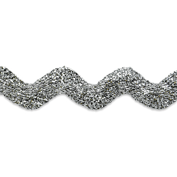 1" Metallic Large Ric Rac Trim
 (Sold by the Yard)