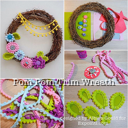 3/8"Pom Fringe Trim      (Sold by the Yard)