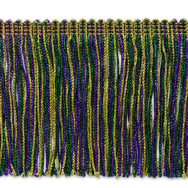 4" Metallic Chainette Fringe Trim (Sold by the Yard)