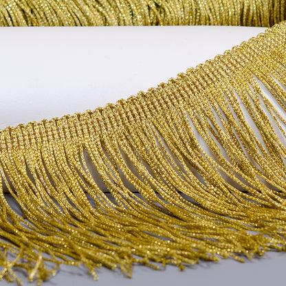 6" Metallic Chainette Fringe Trim (Sold by the Yard)