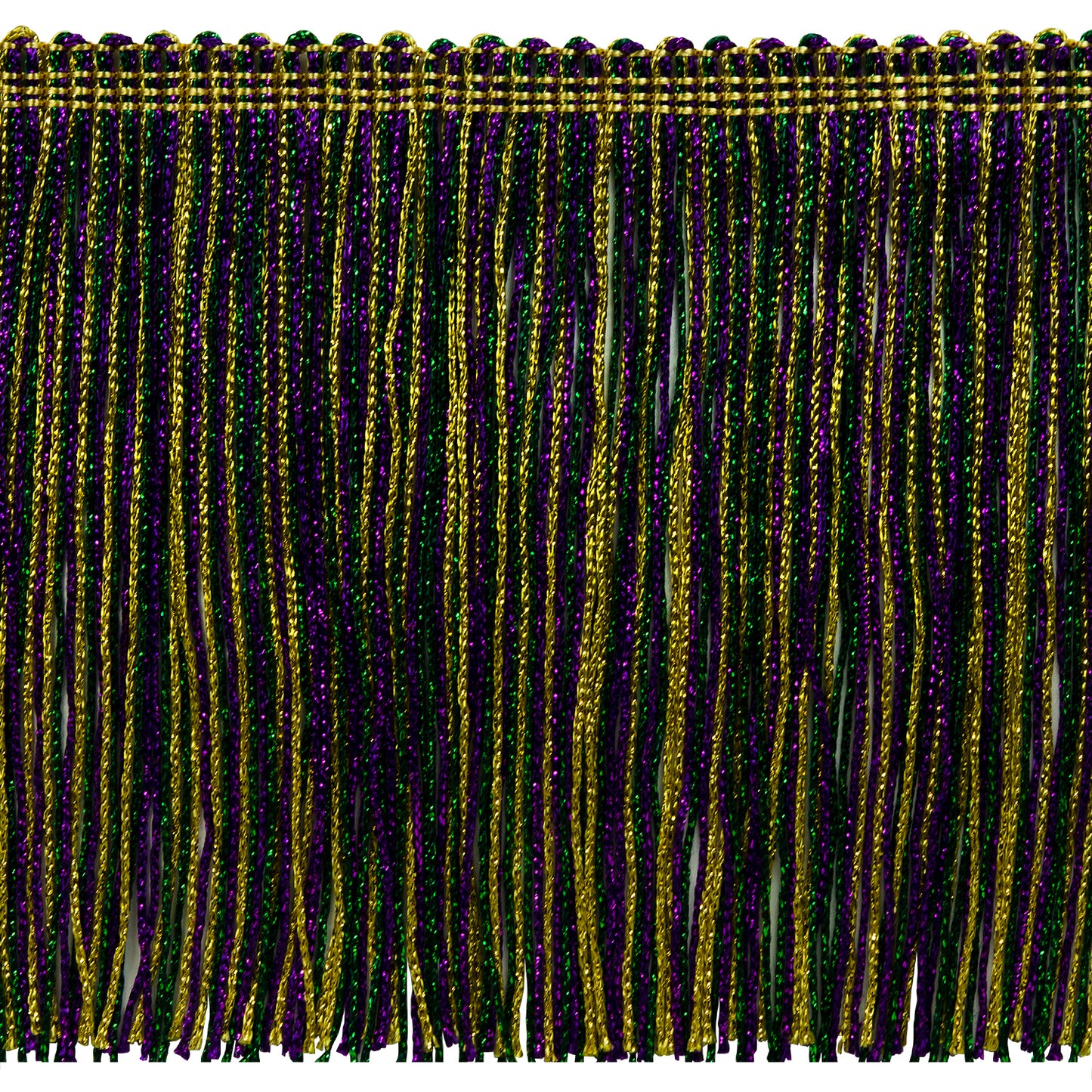 6" Metallic Chainette Fringe Trim (Sold by the Yard)