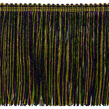 6" Metallic Chainette Fringe Trim (Sold by the Yard)