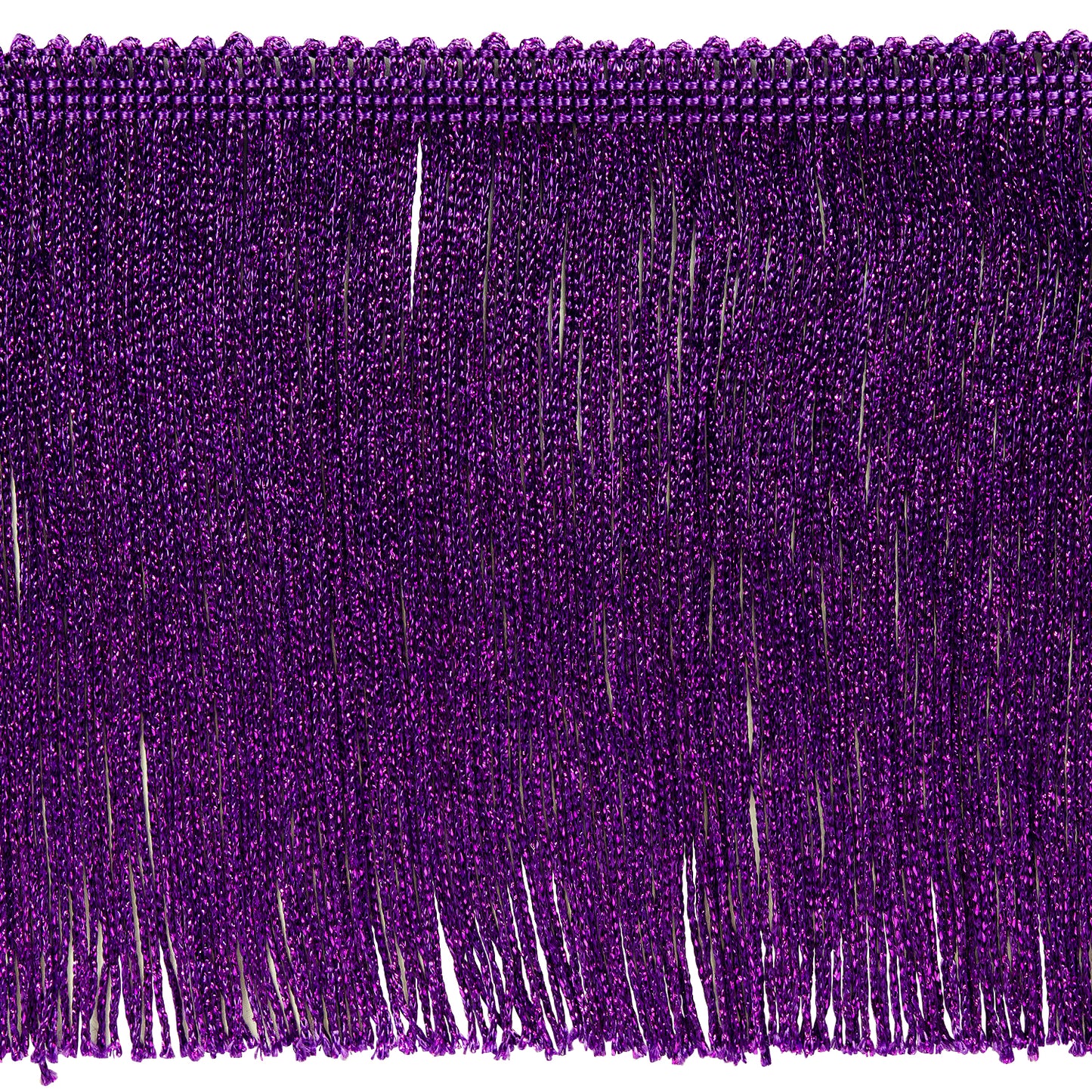 6" Metallic Chainette Fringe Trim (Sold by the Yard)