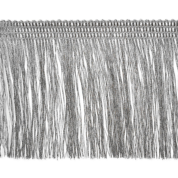 Etta Metallic 2 1/4" Fringe Trim (Sold by the Yard)