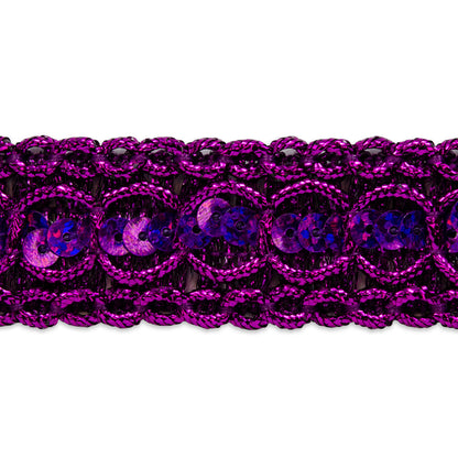 Trish Sequin Metallic Braid Trim (7/8") (Sold by the Yard)