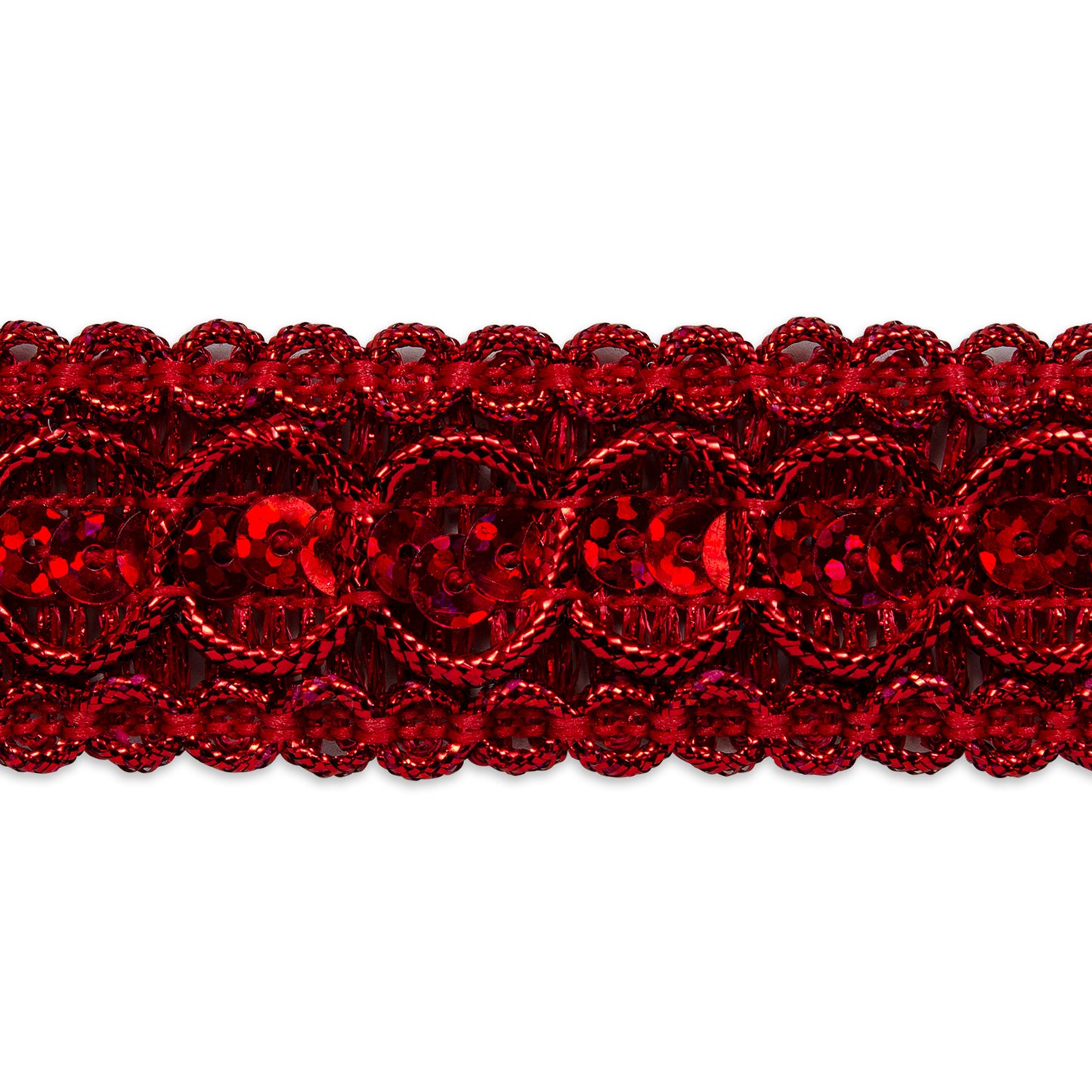 Trish Sequin Metallic Braid Trim (7/8") (Sold by the Yard)