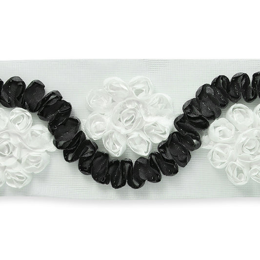 Verda 2 3/8" Floral Swirl Trim  (Sold by the Yard)