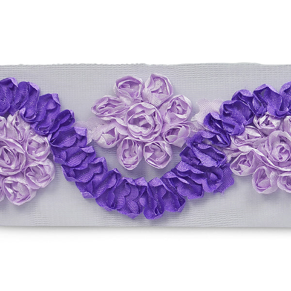 Verda 2 3/8" Floral Swirl Trim  (Sold by the Yard)