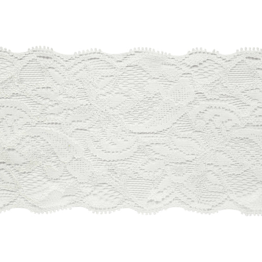 Amelia 3 1/4" Stretchable Polyester Chantilly Lace Trim (Sold by the Yard)