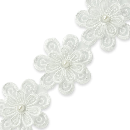 Alora Daisy and Pearl Trim (Sold by the Yard)