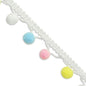 Candy 3/4" Pompom Fringe Trim     (Sold by the Yard)