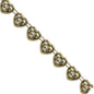 Amour 3/8" Mini Heart Rhinestone Trim  (Sold by the Yard)