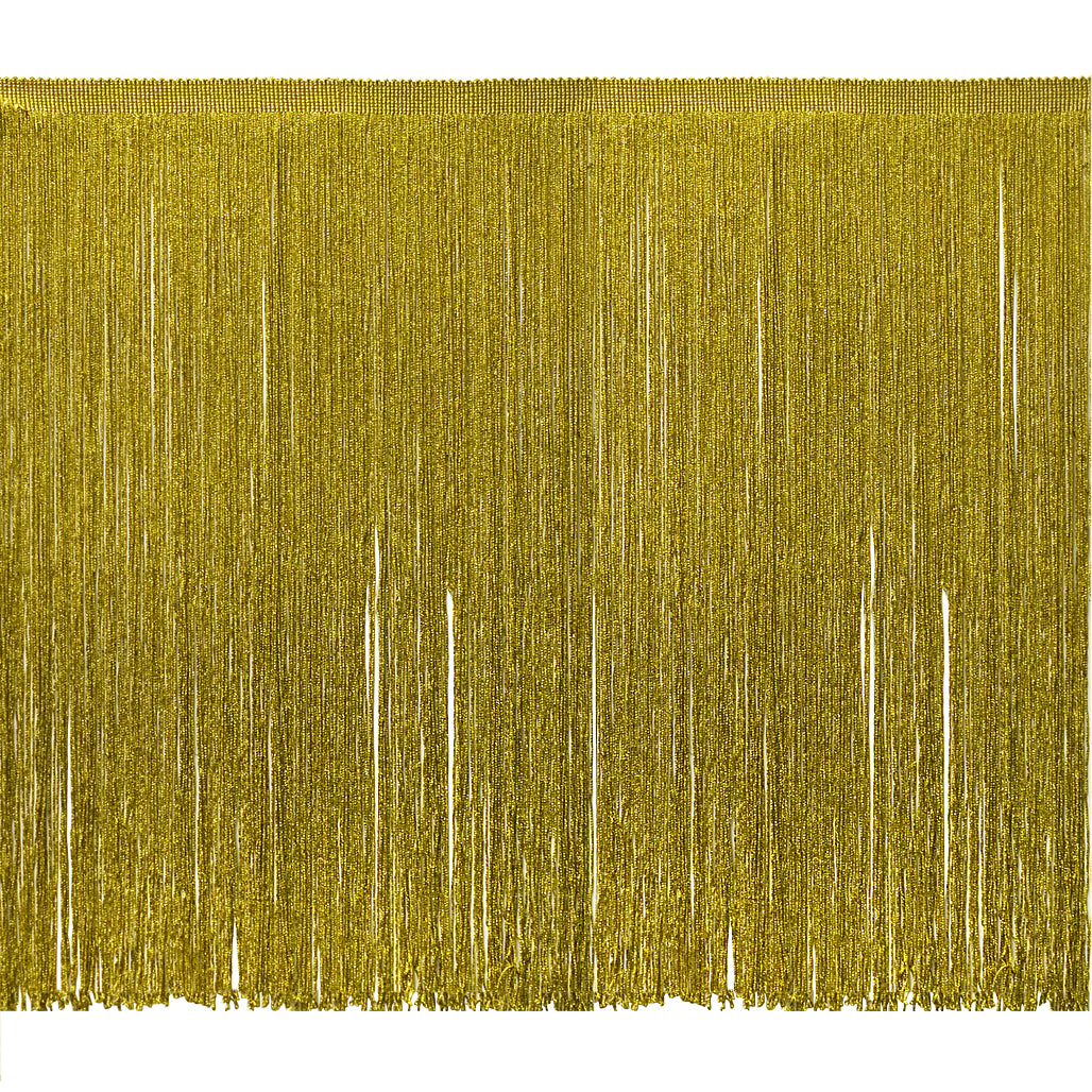 18" Metallic Chainette Fringe Trim (Sold by the Yard)