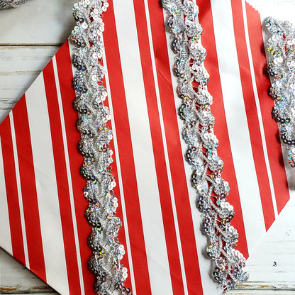 Sharon Scallop  Edge Sequin Braid Trim   (Sold by the Yard)