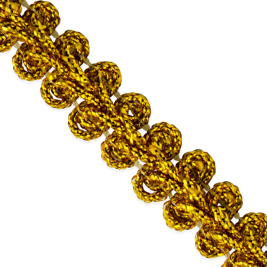 Draya Metallic Woven Braid Trim   (Sold by the Yard)