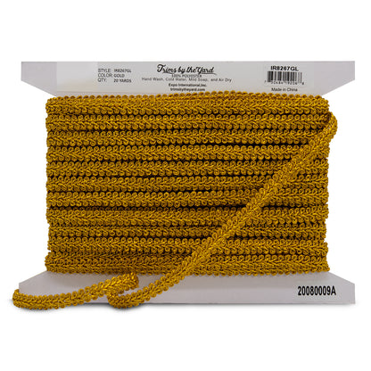 Draya Metallic Woven Braid Trim   (Sold by the Yard)