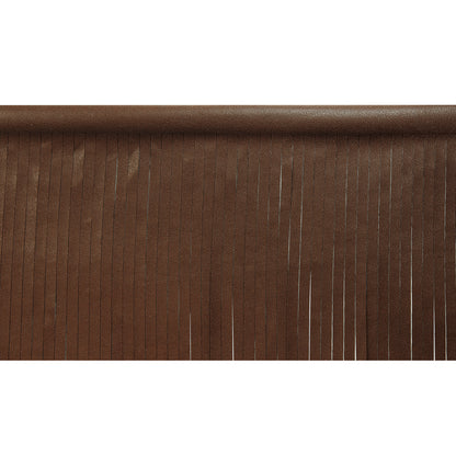 4" Matte Finish Vegan Leather Fringe Trim  (Sold by the Yard)