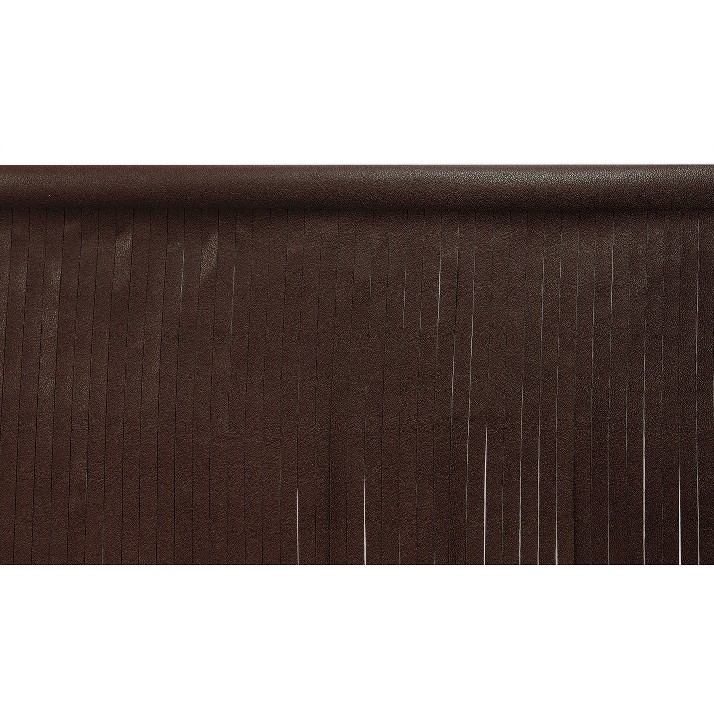 4" Matte Finish Vegan Leather Fringe Trim  (Sold by the Yard)