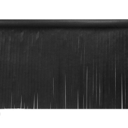 6" Matte Finish Vegan Leather Fringe Trim (Sold by the Yard)