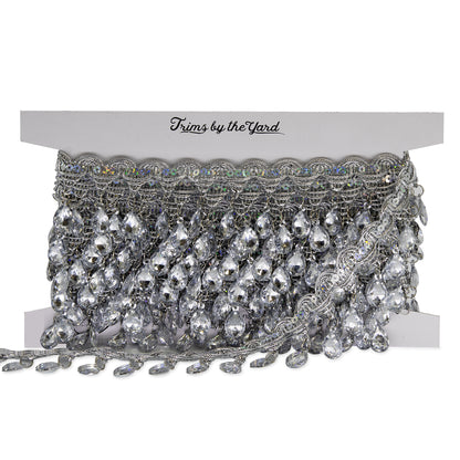 Genie Dance Teardrop Rhinestone Trim (Sold by the Yard)