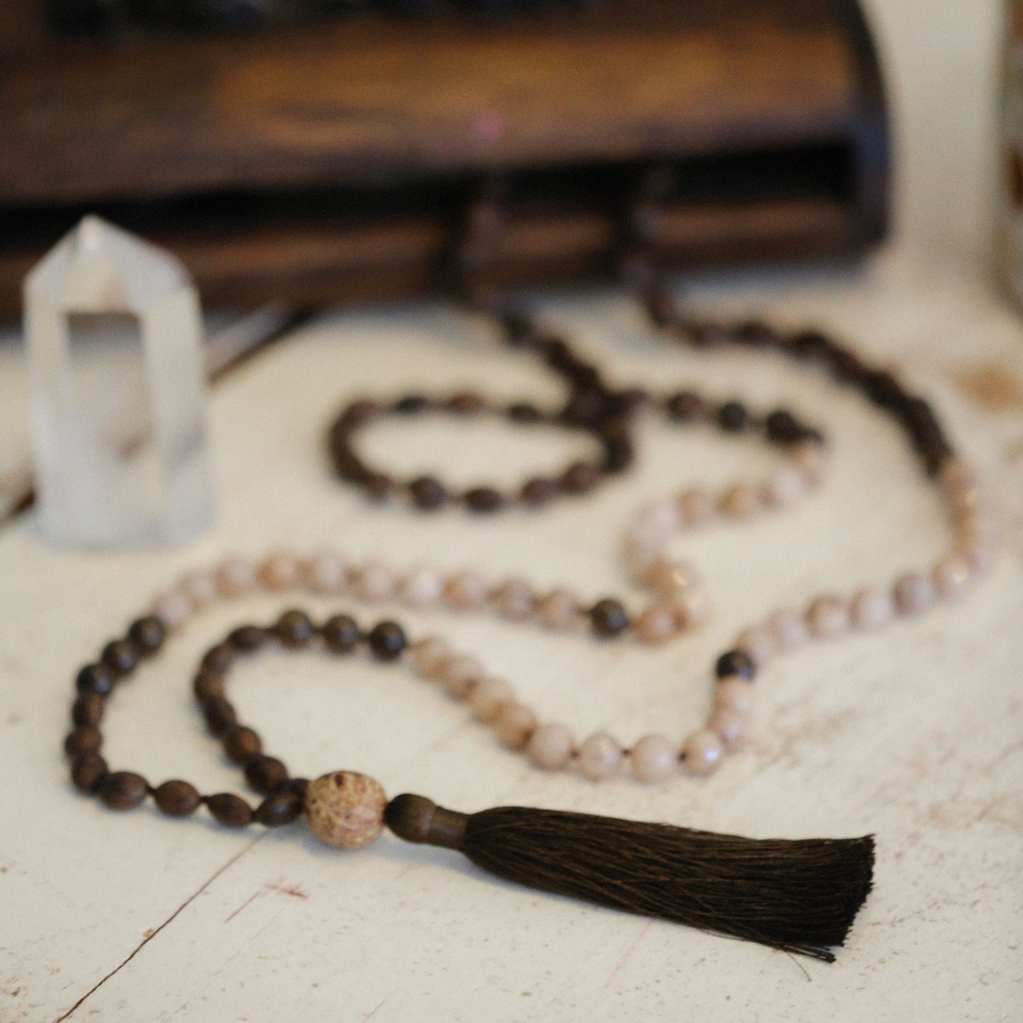 Braided Frog Tassel   - Black