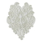 Vintage Soutache Antique Heart Pearl Applique/Patch  - Ivory