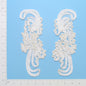 Vintage Soutache Periwinkle Lace Applique/Patch Pack of 2  - Ivory