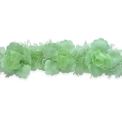 Macey Stretch Flower Trim  (Sold by the Yard)