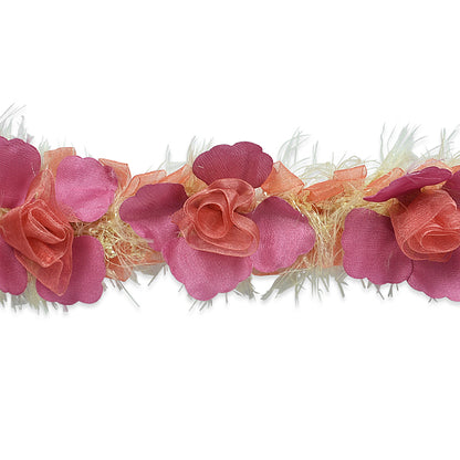 Macey Stretch Flower Trim  (Sold by the Yard)