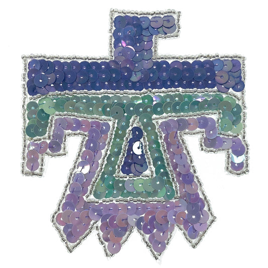 Medium Thunderbird Sequin Applique  - Multi Colors