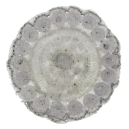 Round Rhinestone Applique/Patch  - Crystal