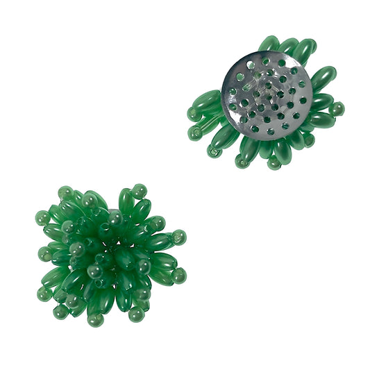 Mini Beaded Flower Applique/Patch Pack of 2