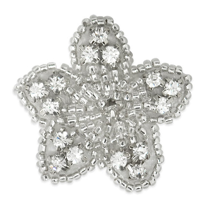 Daisy Rhinestone Applique/Patch  - Crystal