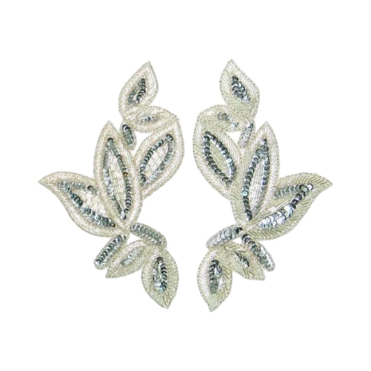 Foliage Sequin Applique/Patch Pack of 2