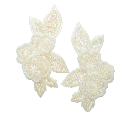 Floral Sequin Applique/Patch Pack of 2