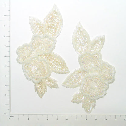 Floral Sequin Applique/Patch Pack of 2