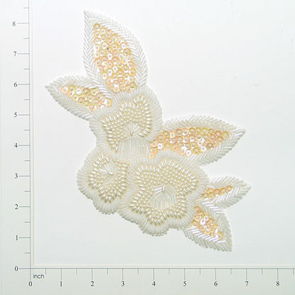 Floral Sequin Applique/Patch Pack of 2