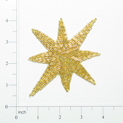 North Star Beaded Applique/Patch