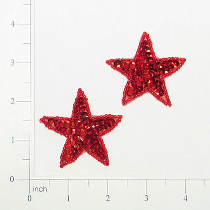 Star Sequin Applique/Patch Pack of 2