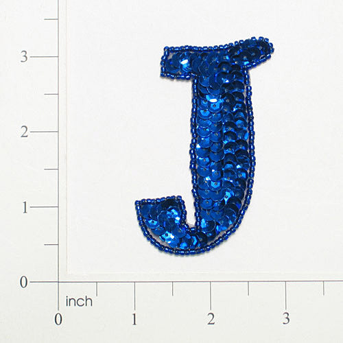 Letter J Sequin Applique