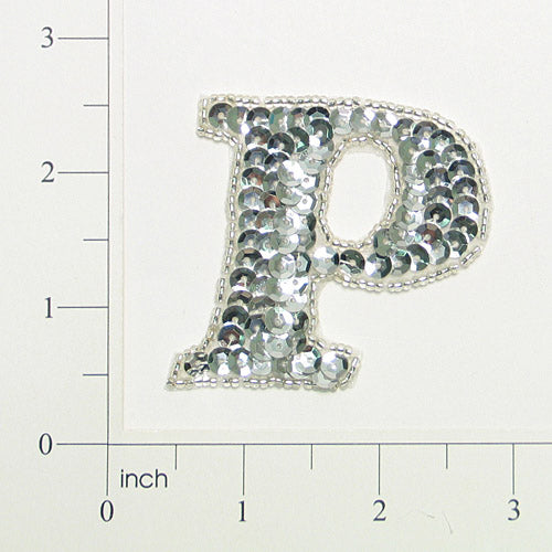 Letter P Sequin Applique/Patch