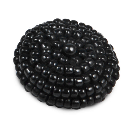 3/4" x 3/4" Beaded Button   - Black