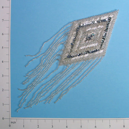 Diamond with Fringe Sequin Applique/Patch