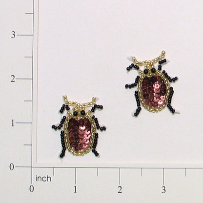 June Bug Sequin Applique/Patch Pack of 2  - Multi Colors