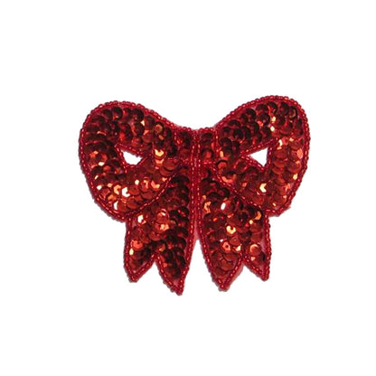 3 1/4" x 3" Bow Sequin Applique/Patch