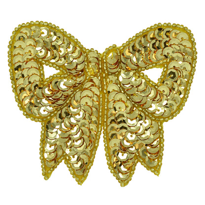 3 1/4" x 3" Bow Sequin Applique/Patch